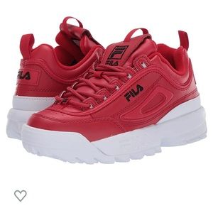NWOT Fila Women's Disruptor 2 Spring Shoes: red White ❤️like new without tag
